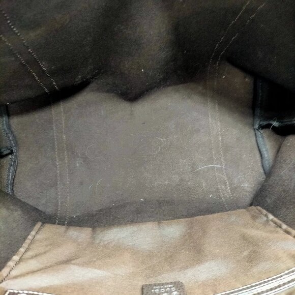 Gucci Hand Bag Brown PVC 600-060225 - Picture 11 of 13